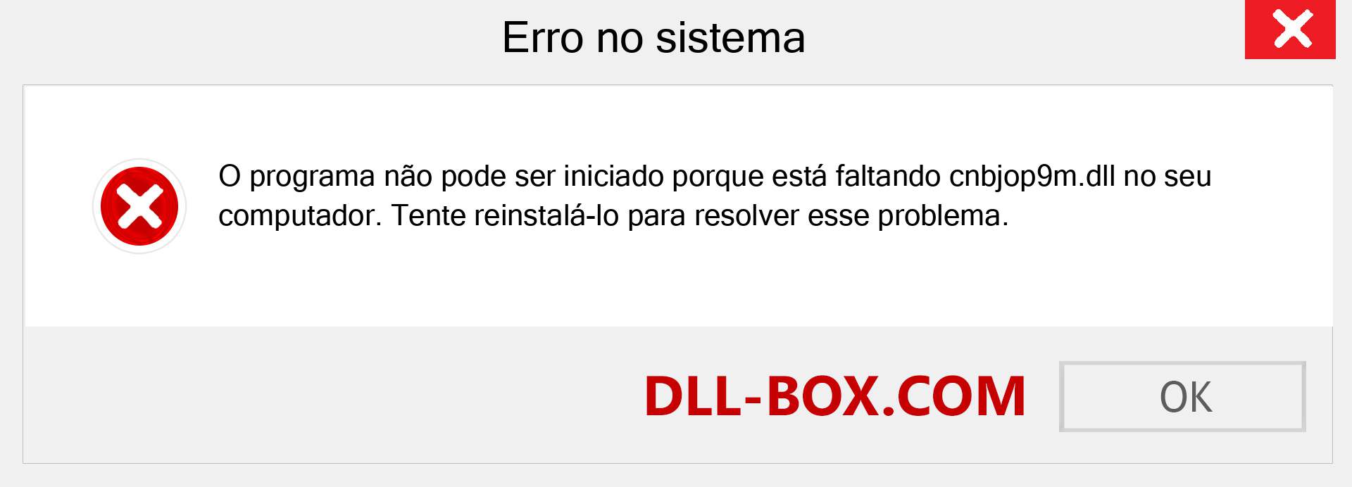Arquivo cnbjop9m.dll ausente ?. Download para Windows 7, 8, 10 - Correção de erro ausente cnbjop9m dll no Windows, fotos, imagens